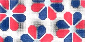 Love MHB Studio - Red and Navy Blue Flower Power