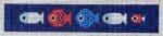 Love MHB Studio -  Just Keep Swimming in Navy Fob