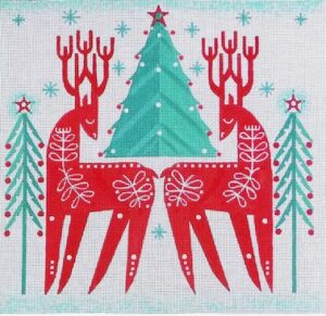 Love You More Needlepoint Designs -  Scandinavian Deer