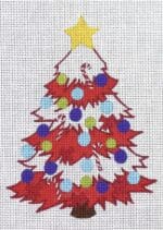 Love You More Needlepoint Designs - Funky Tree in Green