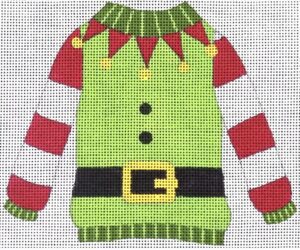 Love You More Needlepoint Designs - Elf Sweater