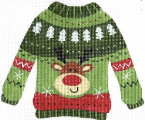 Love You More Needlepoint Designs - Reindeer Sweater