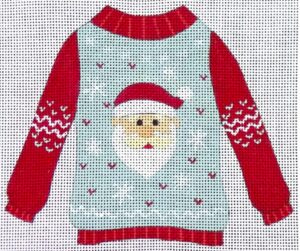 Love You More Needlepoint Designs - Santa Sweater