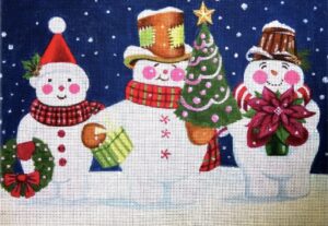 Love You More Needlepoint Designs - Snow Happy Trio