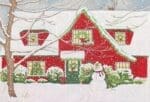 Love You More Needlepoint Designs - Christmas House