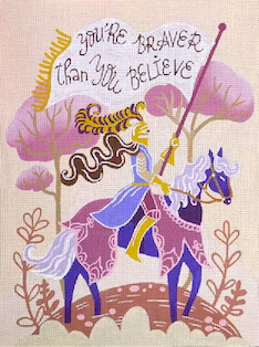 Love You More Needlepoint Designs - You Are Braver...