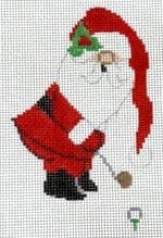 Atlantic Blue Canvas - Golf Santa