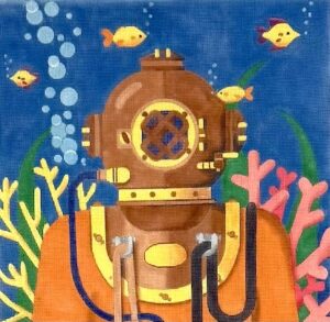 Love You More Needlepoint Designs - Diver