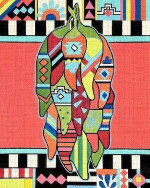 Love You More Needlepoint Designs - Chili Peppers Bunch
