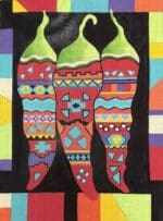 Love You More Needlepoint Designs -  Chili Peppers Trio