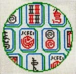 The Painted Stitch - Mahjong Tiles Round Jewel