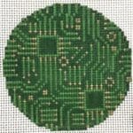 Laura Love Designs - Circuit Board Round - 13 mesh