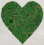 Laura Love Designs - Circuit Board Heart