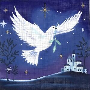 Love You More Needlepoint Designs - Dove Over Bethlehem