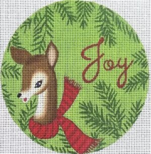 Love You More Needlepoint Designs - Joy Reindeer Ornament