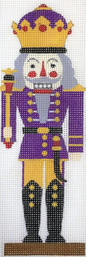 Love You More Needlepoint Designs - Purple Nutcracker