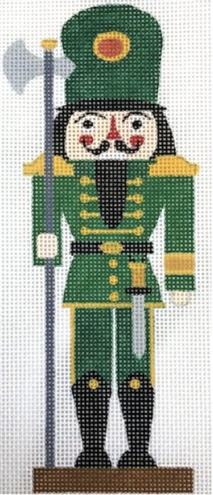 Love You More Needlepoint Designs - Green Nutcracker