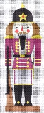 Love You More Needlepoint Designs - Burgundy Nutcracker