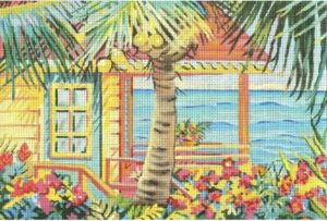 Love You More Needlepoint Designs -  Tropical View