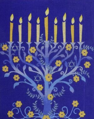 Love You More Needlepoint Designs - Menorah