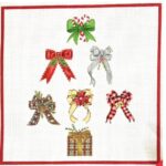 Love You More Needlepoint Designs - Holiday Bows Tree