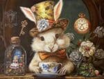 Love You More Needlepoint Designs - Rabbit in Wonderland