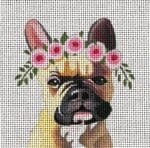 Colors of Praise - French Bulldog with Floral Crown