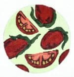 Atlantic Blue Canvas - Farmers Market Tomato Slices