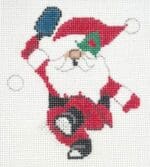 Atlantic Blue Canvas - Pickleball Santa