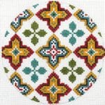 PLD Needlepoint Designs - Primary Colors Quatrefoil Cluster
