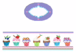 Funda Scully -  Cupcakes Oval Hinged Box
