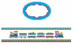 Funda Scully - Trains Oval Hinged Box