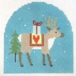 Pippin Studio - Reindeer with Heart Blanket
