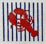 A Poore Girl Paints Needlepoint - Lobster