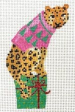 Kate Dickerson Needlepoint - Mini Party Animal Cheetah with Gift