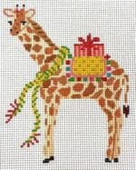 Kate Dickerson Needlepoint - Mini Party Animal Giraffe with Gift