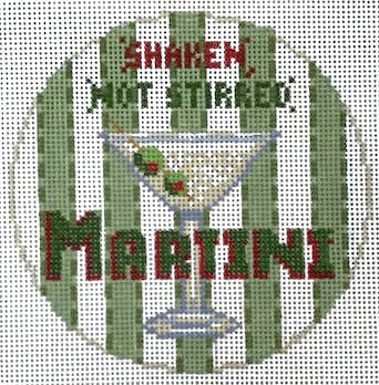 The Gingham Stitchery - Martini Happier Hour Coaster