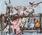 The Gingham Stitchery - Barnyard Pillow