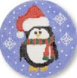 CBK Needlepoint Collections - Penguin with Santa Hat