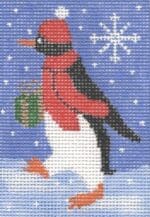 CBK Needlepoint Collections - Penguin with Present and Snowflake