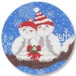 CBK Needlepoint Collections - Snow Lovebirds