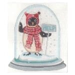 CBK Needlepoint Collections - Christmas Penguin in Snow Globe