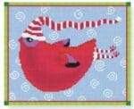 CBK Needlepoint - Red Bird with Cap