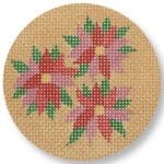 CBK Needlepoint Collections - Poinsettia Ornament