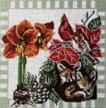 The Gingham Stitchery - Winter Flower Pillow