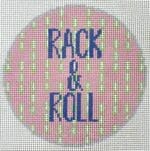 A Poore Girl Paints Needlepoint - Rack & Roll in Pink and Green