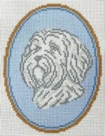 Atlantic Blue Canvas - The Havanese Dog Cameo