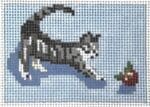 The Gingham Stitchery - Cat Luggage Tag