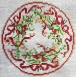 The Gingham Stitchery - Holiday Garland Plate