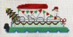 Atlantic Blue Canvas - Christmas Pontoon